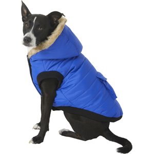 Frisco Anchorage Insulated Dog & Cat Parka, Blue, X-Large