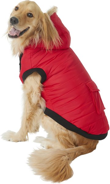 FRISCO Heavyweight Anchorage Insulated Dog & Cat Parka, Red, XX-Large ...