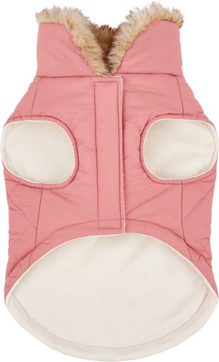 Frisco Mediumweight Aspen Insulated Quilted Dog & Cat Jacket with Bow, Medium