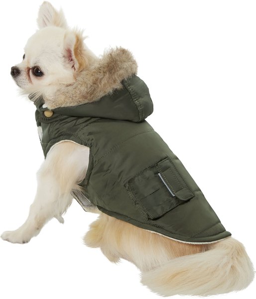 Frisco Portland Insulated Dog & Cat Parka, Olive, X-Small slide 1 of 9