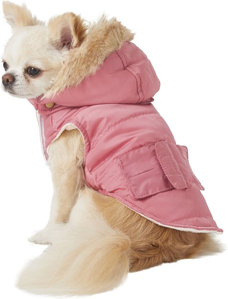 Frisco Portland Insulated Dog & Cat Parka, Dusty Pink, X-Small slide 1 of 9