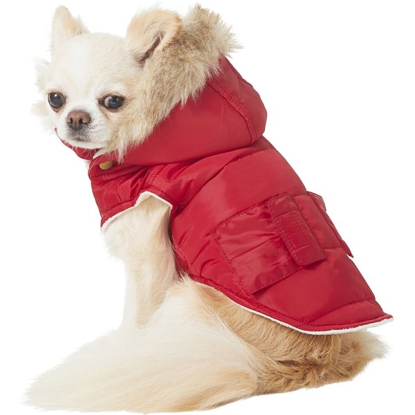 FRISCO Heavyweight Anchorage Insulated Dog & Cat Parka, Yellow/Black