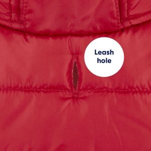 Frisco Mid-Heavyweight Portland Insulated Dog & Cat Parka, Crimson, Small