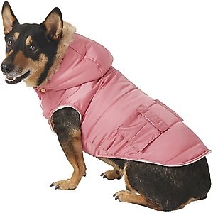 Frisco Portland Insulated Dog & Cat Parka, Dusty Pink, Large
