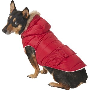 Frisco Portland Insulated Dog & Cat Parka, Crimson, Large