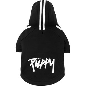 Frisco Püppy Dog & Cat Athletic Hoodie, Black, Small