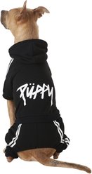 Frisco Püppy Dog & Cat Athletic Tracksuit, Black, X-Large