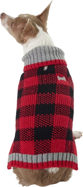 Frisco Buffalo Plaid Dog & Cat Sweater, Small slide 1 of 10