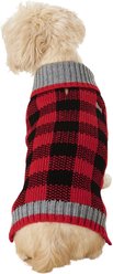 Frisco Buffalo Plaid Dog & Cat Sweater, Red, Medium
