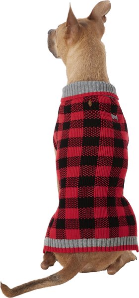Frisco Buffalo Plaid Dog & Cat Sweater, X-Large slide 1 of 8