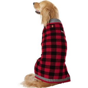 Frisco Buffalo Plaid Dog & Cat Sweater, XX-Large
