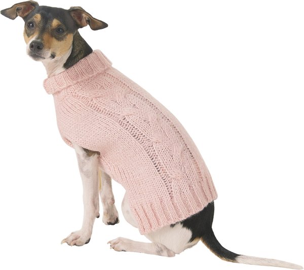 Frisco Ultra-Soft Marled Dog & Cat Sweater, Pink, Small slide 1 of 8