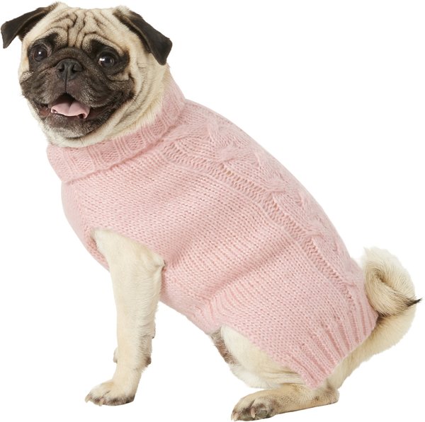 Frisco Ultra-Soft Marled Dog & Cat Sweater, Pink, Medium slide 1 of 7