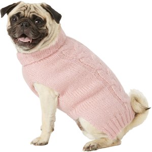 Frisco Ultra-Soft Marled Dog & Cat Sweater, Pink, Medium