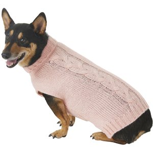 Frisco Ultra-Soft Marled Dog & Cat Sweater, Pink, Large