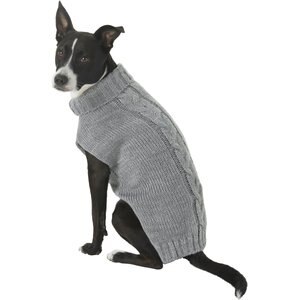 Frisco Ultra-Soft Marled Dog & Cat Sweater, Gray, X-Large