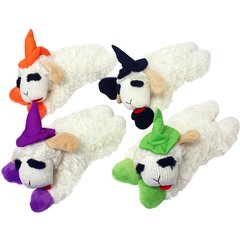 Multipet Halloween Lamb Chop Witch Plush Dog Toy, Color Varies, Regular