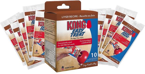KONG Easy Treat Liver Recipe To Go Treat, 10 count slide 1 of 2