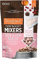 Instinct Freeze-Dried Raw Boost Mixers Grain-Free Skin & Coat Health Recipe Dog Food Topper, 5.5-oz bag