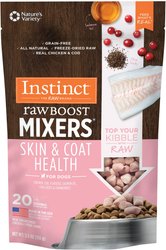 Instinct Freeze-Dried Raw Boost Mixers Grain-Free Skin & Coat Health Recipe Dog Food Topper