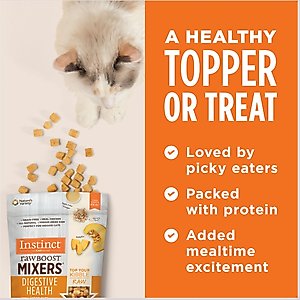 Instinct Freeze-Dried Raw Boost Mixers Grain-Free Digestive Health Recipe Cat Food Topper, 5.5-oz bag