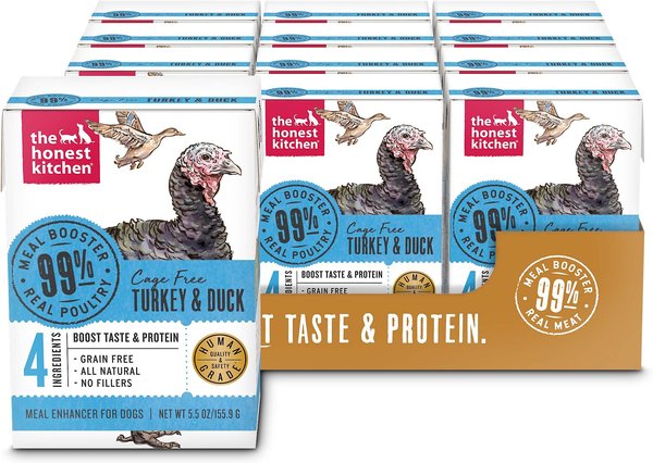 The Honest Kitchen Meal Booster 99% Turkey & Duck Wet Dog Food Topper, 5.5-oz, case of 12 slide 1 of 8