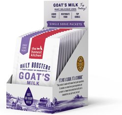 The Honest Kitchen Daily Boosters Instant Goat's Milk with Probiotics for Dogs, 0.18-oz, pack of 12