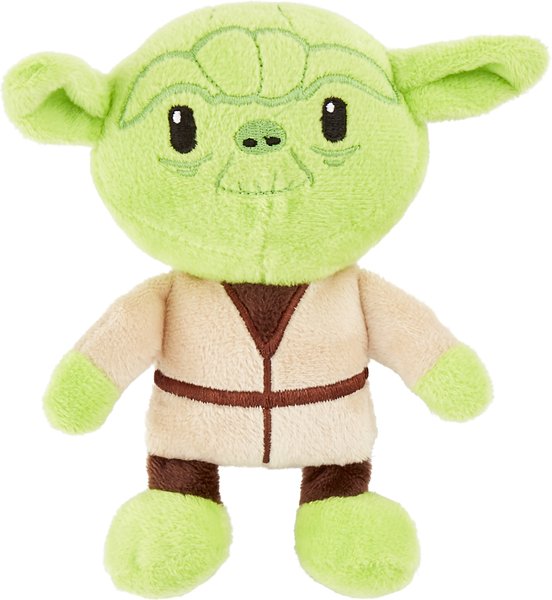 Fetch For Pets Star Wars Yoda Squeaky Plush Dog Toy, 6-in slide 1 of 5