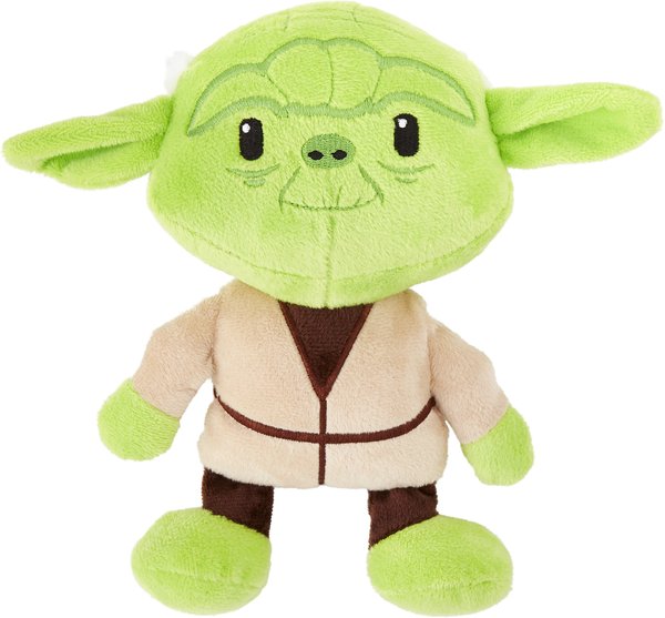 Fetch For Pets Star Wars Yoda Squeaky Plush Dog Toy, 9-in slide 1 of 5