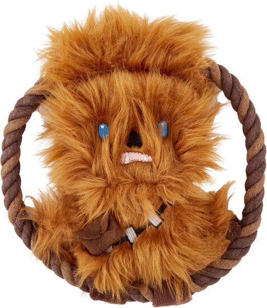 Fetch For Pets Star Wars Chewbacca Squeaky Plush Rope Dog Toy, 8-in slide 1 of 4