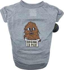 Fetch For Pets Star Wars Chewbacca Co-Pilot Dog Tee, Grey, X-Large