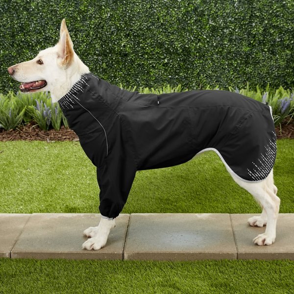 HURTTA Rain Blocker Dog Raincoat, Raven, 24in