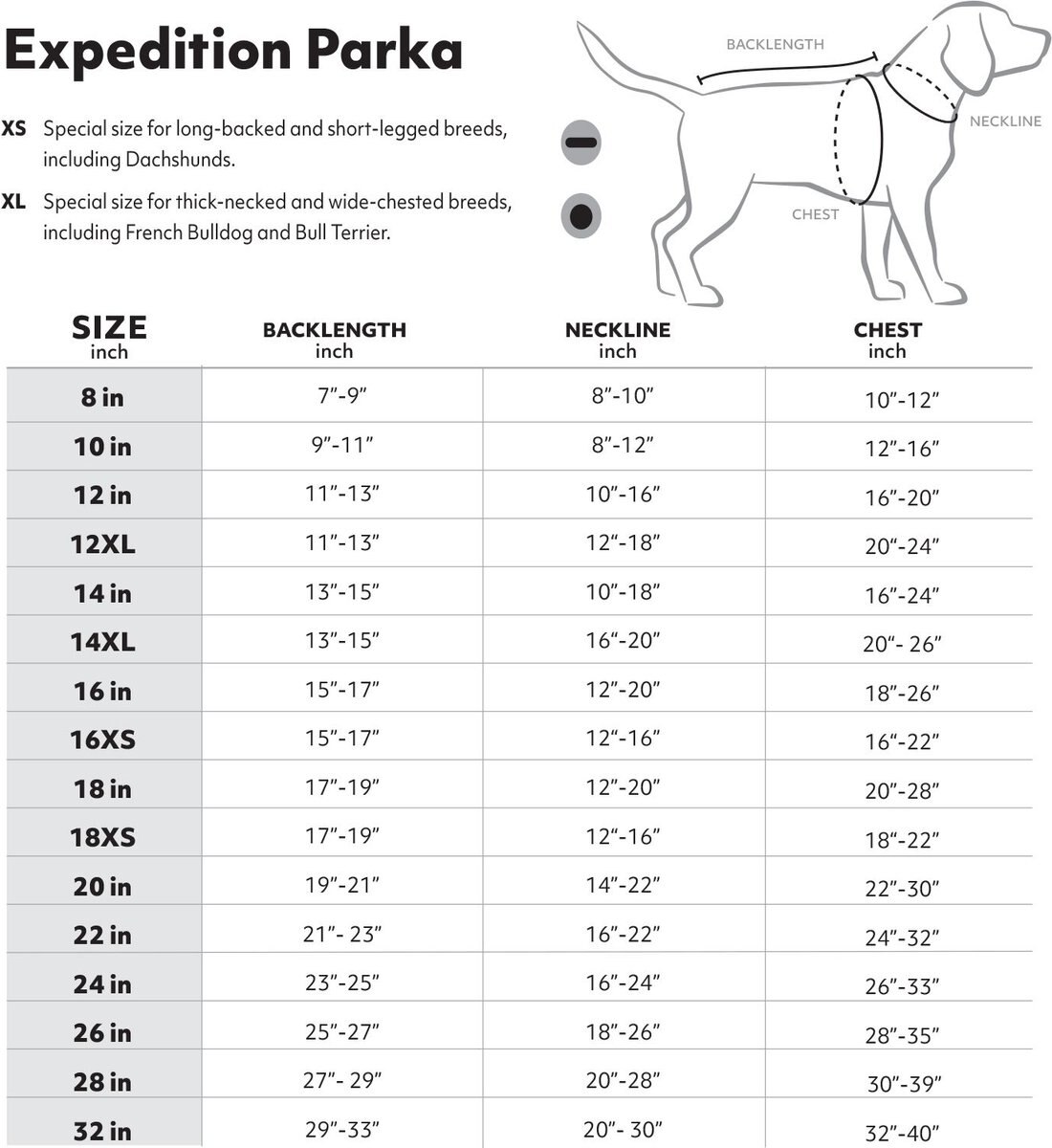 HURTTA Expedition Insulated Dog Parka, Blackberry, 18in, XSmall