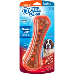 HARTZ Chew 'n Clean Dental Duo Dog Treat & Chew Toy, Large, 1 count 