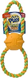 Hartz Dura Play Tug of Fun Double Ring Squeaky Latex Dog Toy