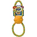Hartz Dura Play Tug of Fun Double Ring Squeaky Latex Dog Toy