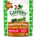 Greenies Seasonal Gingerbread Flavor Dental Dog Treats, Regular, 6 count