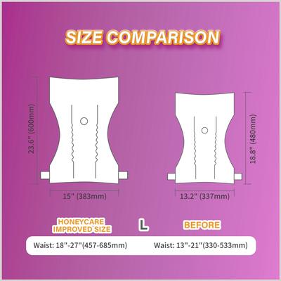 Show full view: HoneyCare All-Absorb Super Absorbent Disposable Female Dog Diapers, Large: 13 to 21-in waist, 22 count slide 3 of 6