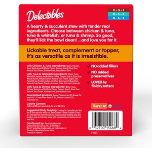 Hartz Delectables Stew Variety Pack Lickable Cat Treats, 1.4-oz pouch, 12 count