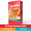 Show in main carousel: Hartz Delectables Squeeze Up Variety Pack Lickable Cat Treats, 0.5-oz tube, 10 count slide 3 of 11