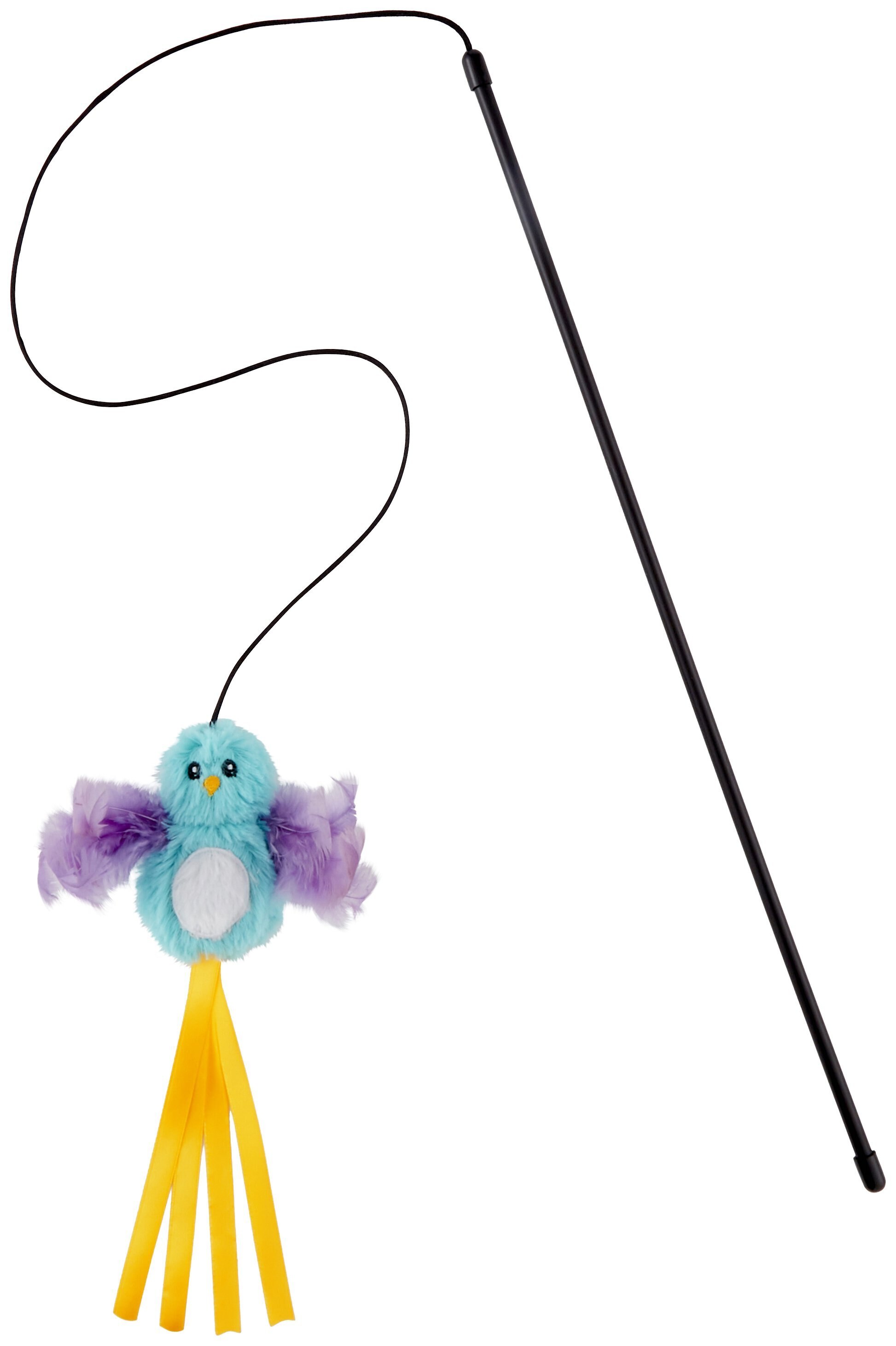 How soft is the bird teaser catnip end? My cat will not play with one