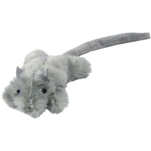 Frisco Skinny Mouse Plush Cat Toy with Catnip, Gray