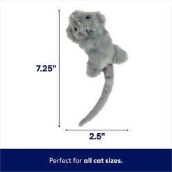 Frisco Skinny Mouse Plush Cat Toy with Catnip, Gray slide 2 of 5