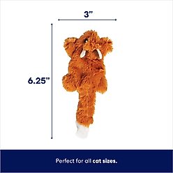 Frisco Squirrel Plush Cat Toy with Refillable Catnip, Brown Squirrel slide 2 of 4