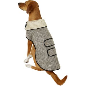 Frisco Manhattan Tweed Dog & Cat Coat, Taupe, XX-Large