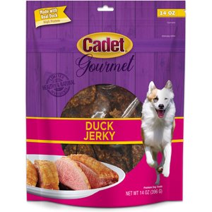 Cadet Gourmet Duck Jerky Dog Treat, 14-oz bag