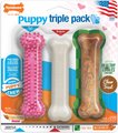Nylabone Puppy Chew Variety Toy & Treat Triple Pack, Small/Regular,3 Count