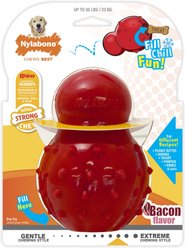 Nylabone Strong Chew Cone Stuffable Dog Toy Rubber Stuffable Cone Bacon Cone, Large 