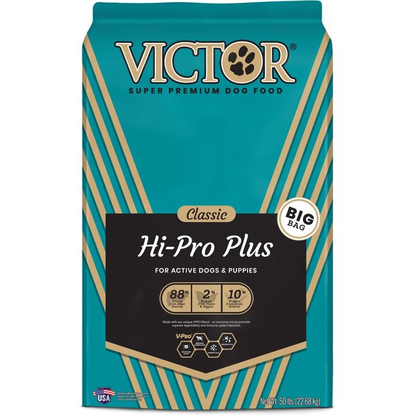 VICTOR Classic HiPro Plus Formula Dry Dog Food, 50lb bag