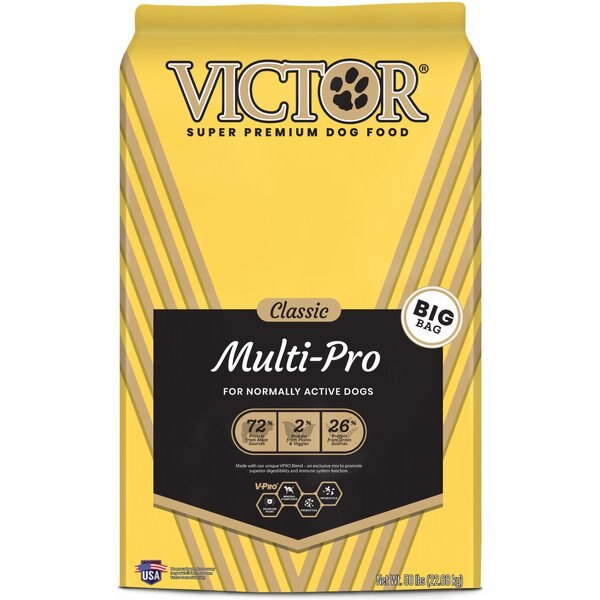 VICTOR Classic HiPro Plus Formula Dry Dog Food, 50lb bag